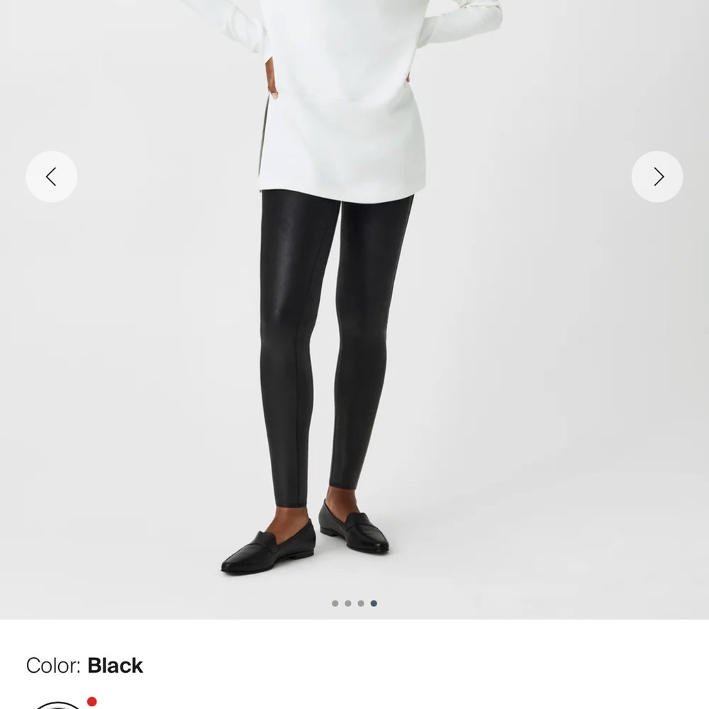 SPANX Shiny Black Leggings